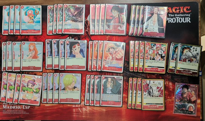 毎回完売【送料無料】 ワンピースカード 赤単デッキ パーツ ポケモンカードゲーム